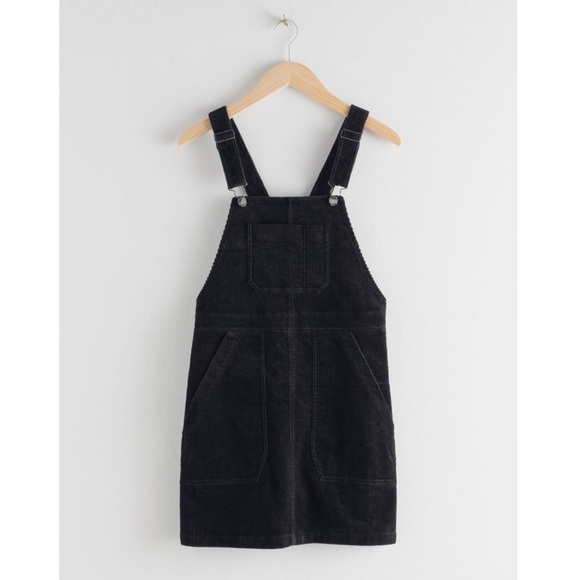 & Other Stories Dresses & Skirts - & OTHER STORIES Overall Corduroy Mini Dress In Black